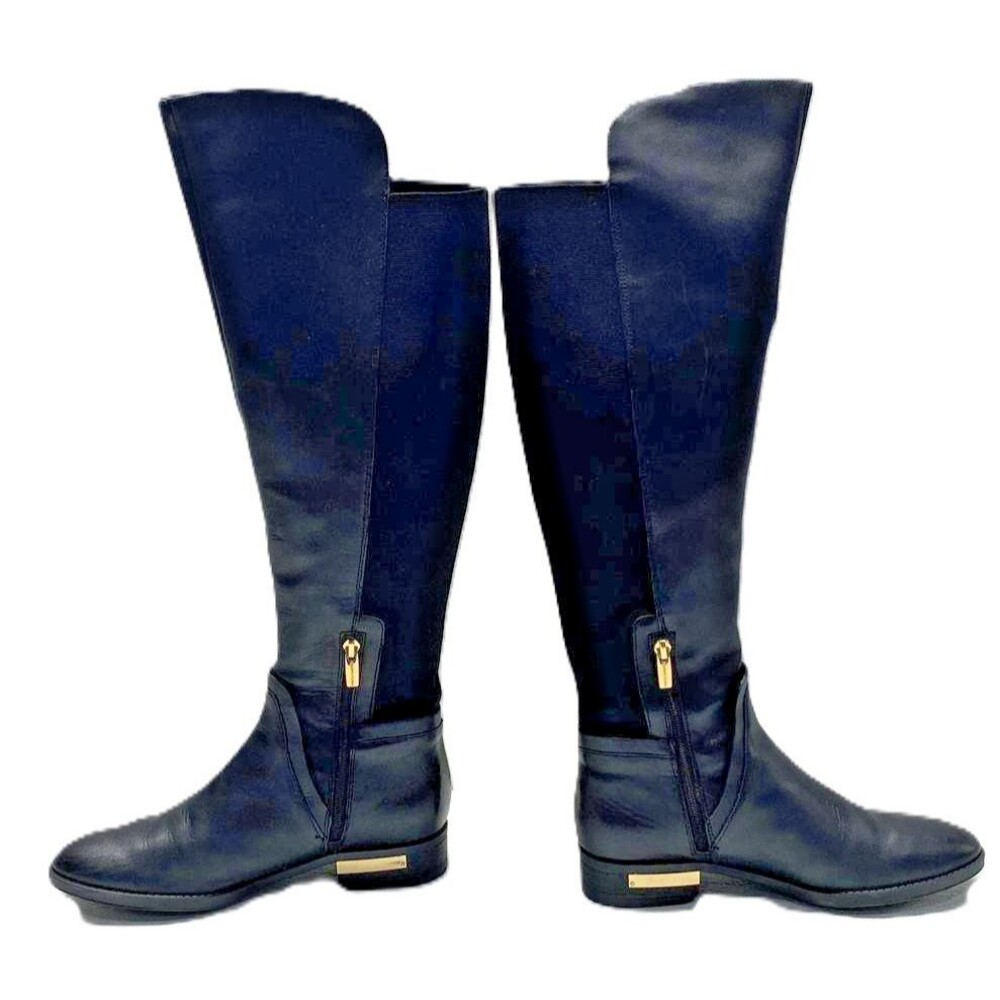 Vince Camuto Pardonal Black Leather Over The Knee Boots Box Womens 8M
